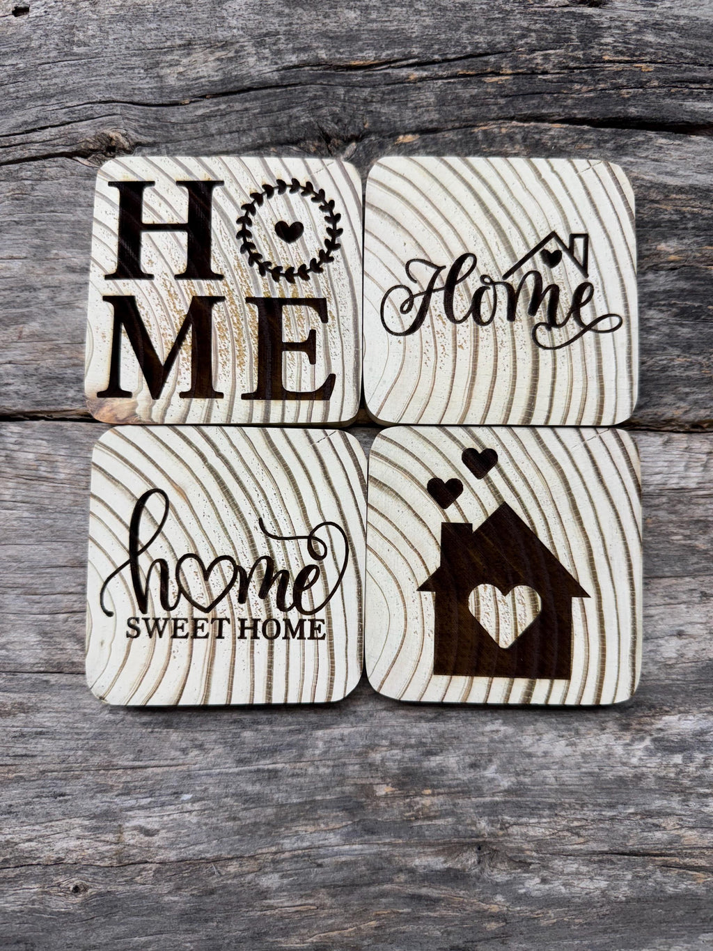 engraved wooden coasters
